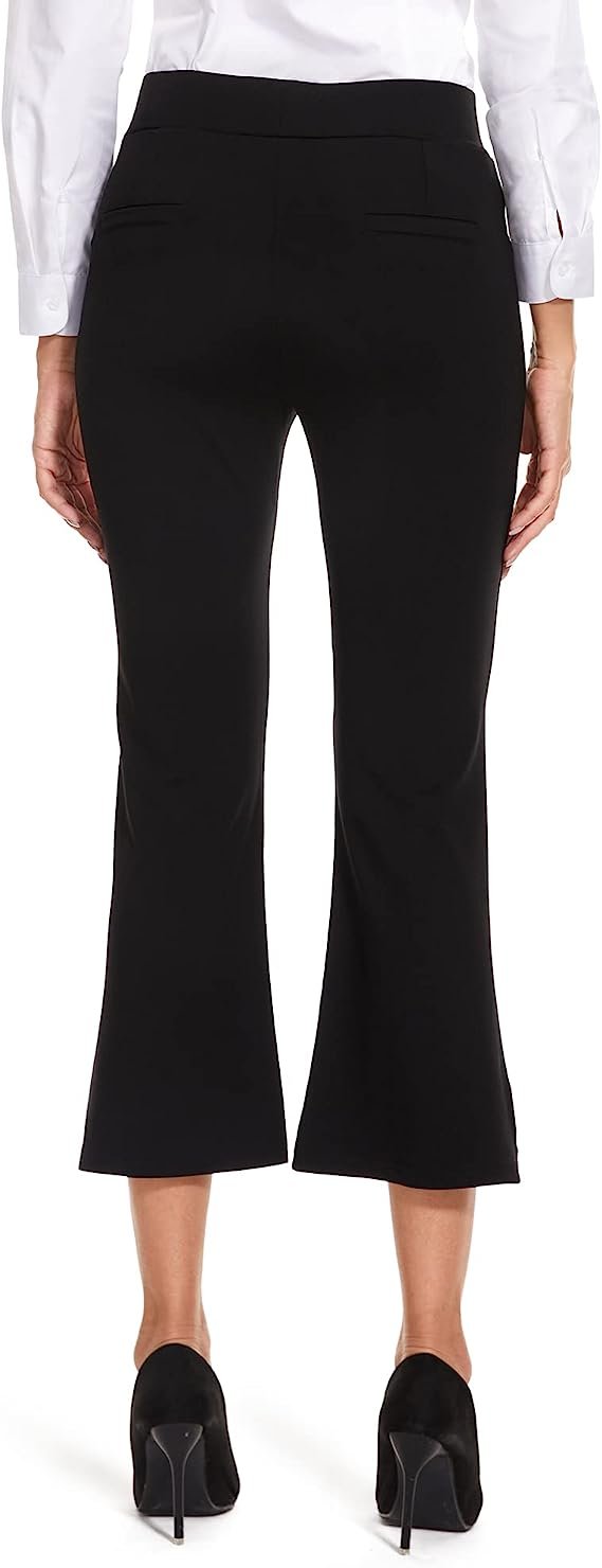 Women Business Casual High Waisted Stretch Pull Work Trousers