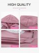 Womens Hooded Button Collar Drawstring Hoodies Pullover Sweatshirts